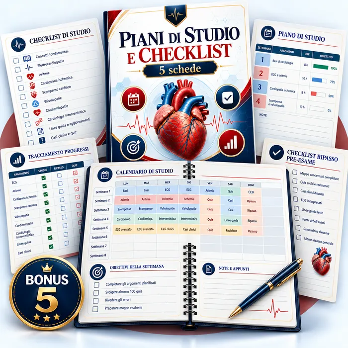 Bonus 5: Piani di studio e checklist